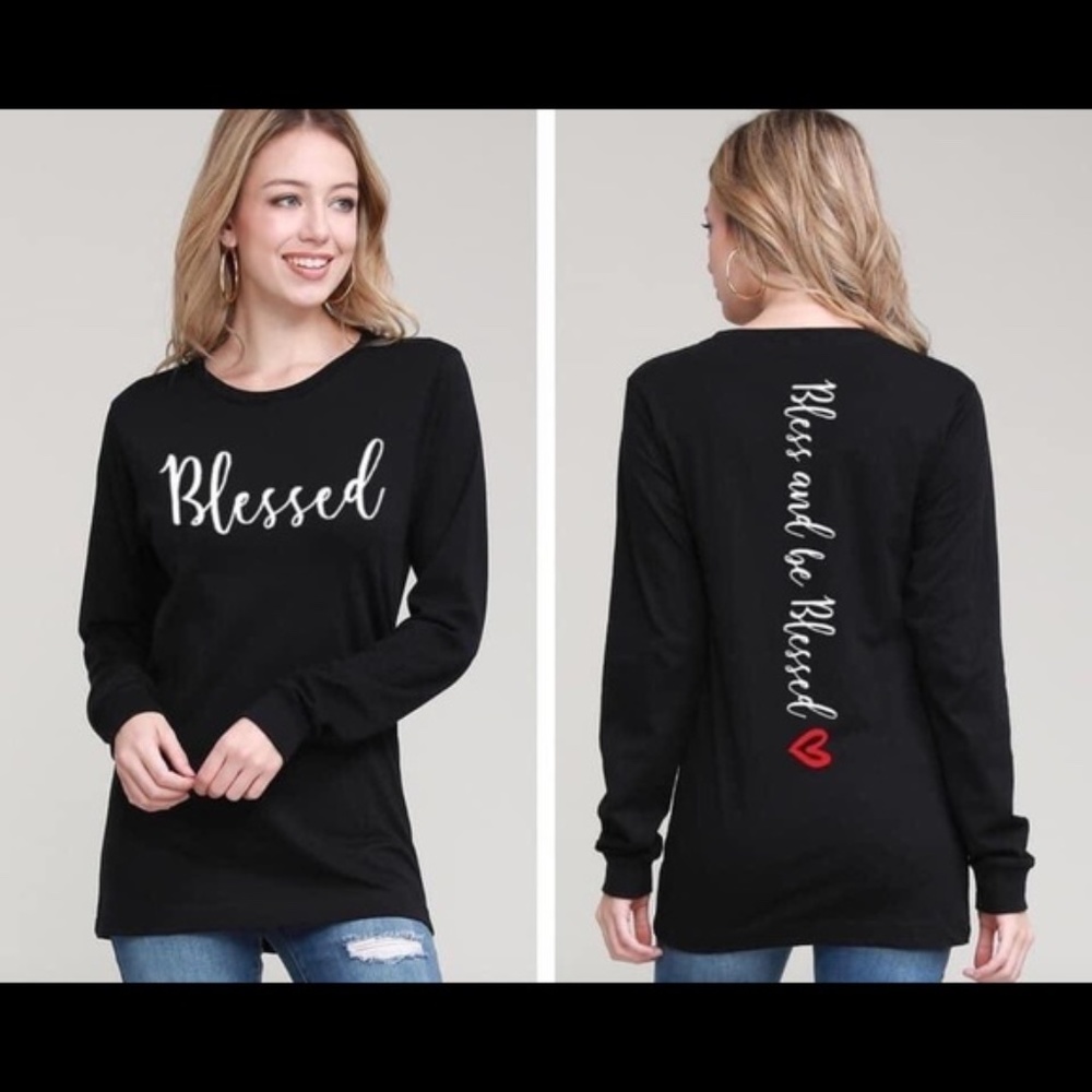 Blessed Graphic long sleeve T - Picture 2 of 2